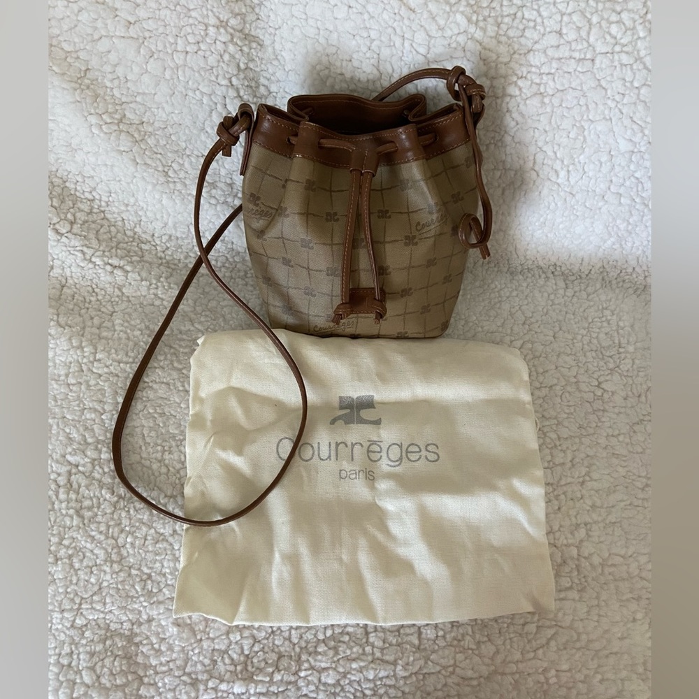 Courrèges Coated Canvas Bag